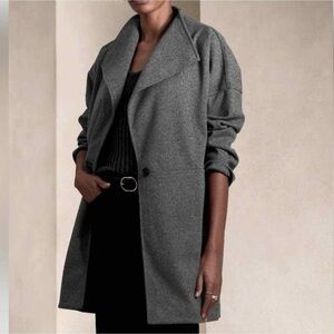 Banana Republic Charcoal Trench Coat
